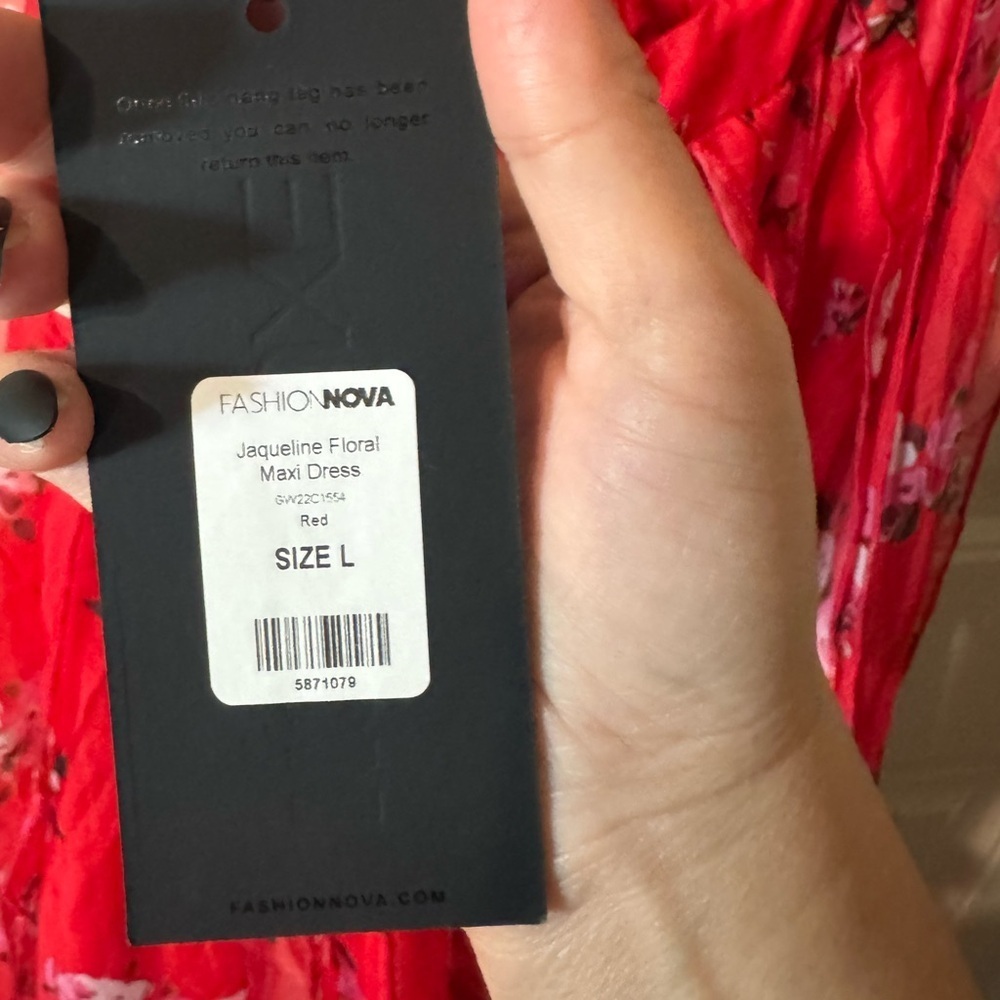 NEW w TAGS 🏷️ FASHION NOVA Floor-length Floral Maxi Dress (Women’s Size Large) - Picture 14 of 17